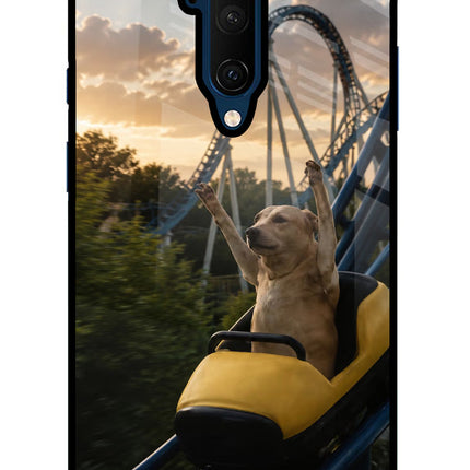 Rollercoaster Dog Oneplus 7T Pro Glass Case