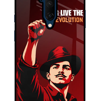 Bhagat Singh Revolution Oneplus 7T Pro Glass Case