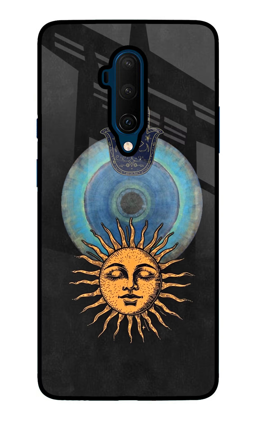 Divine Sun Oneplus 7T Pro Back Cover, Glass case