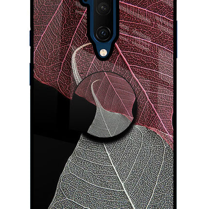 Leaf Pattern Oneplus 7T Pro Glass Case