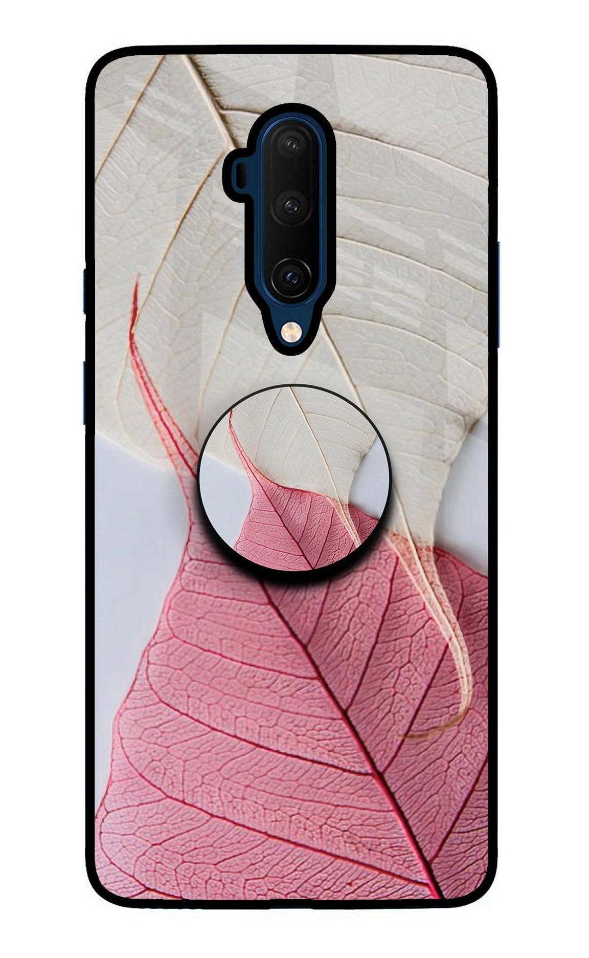 White Pink Leaf Oneplus 7T Pro Pop Case