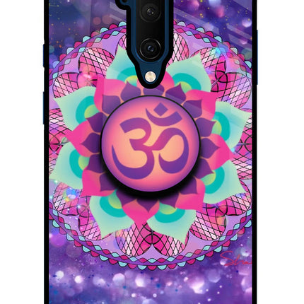 Om Purple Oneplus 7T Pro Glass Case