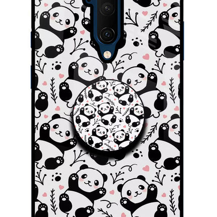 Cute Panda Oneplus 7T Pro Glass Case