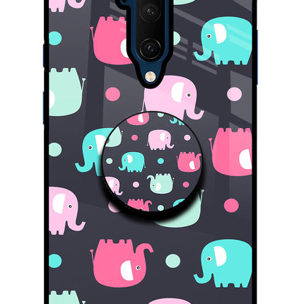 Baby Elephants Oneplus 7T Pro Glass Case