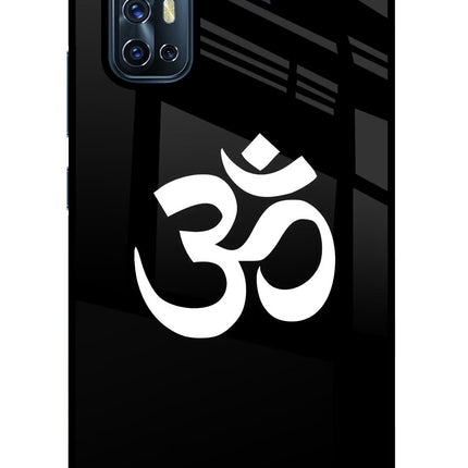 Om Vivo V17 Glass Case Back Cover by Casekaro