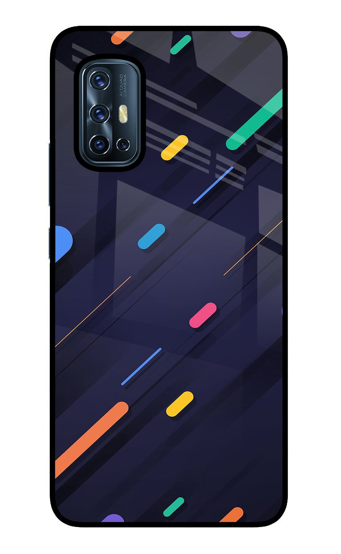 Abstract Design Vivo V17 Glass Case