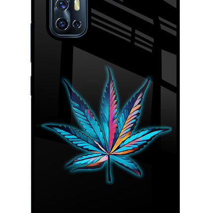 Weed Vivo V17 Glass Case Back Cover by Casekaro