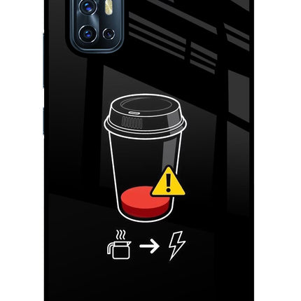 Coffee Vivo V17 Glass Case Back Cover by Casekaro