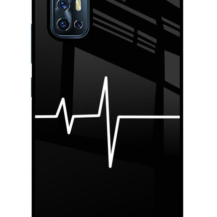 Heart Beats Vivo V17 Glass Case
