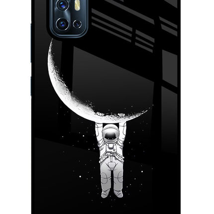 Moon Space Vivo V17 Glass Case Back Cover by Casekaro