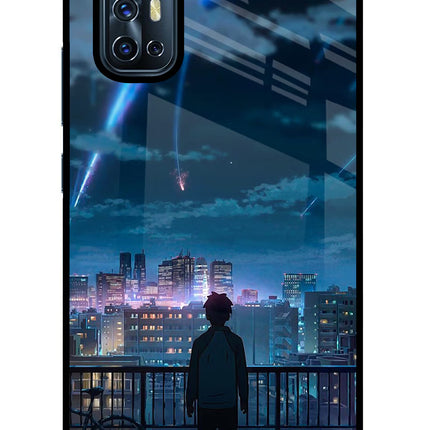 Anime Vivo V17 Glass Case Back Cover by Casekaro