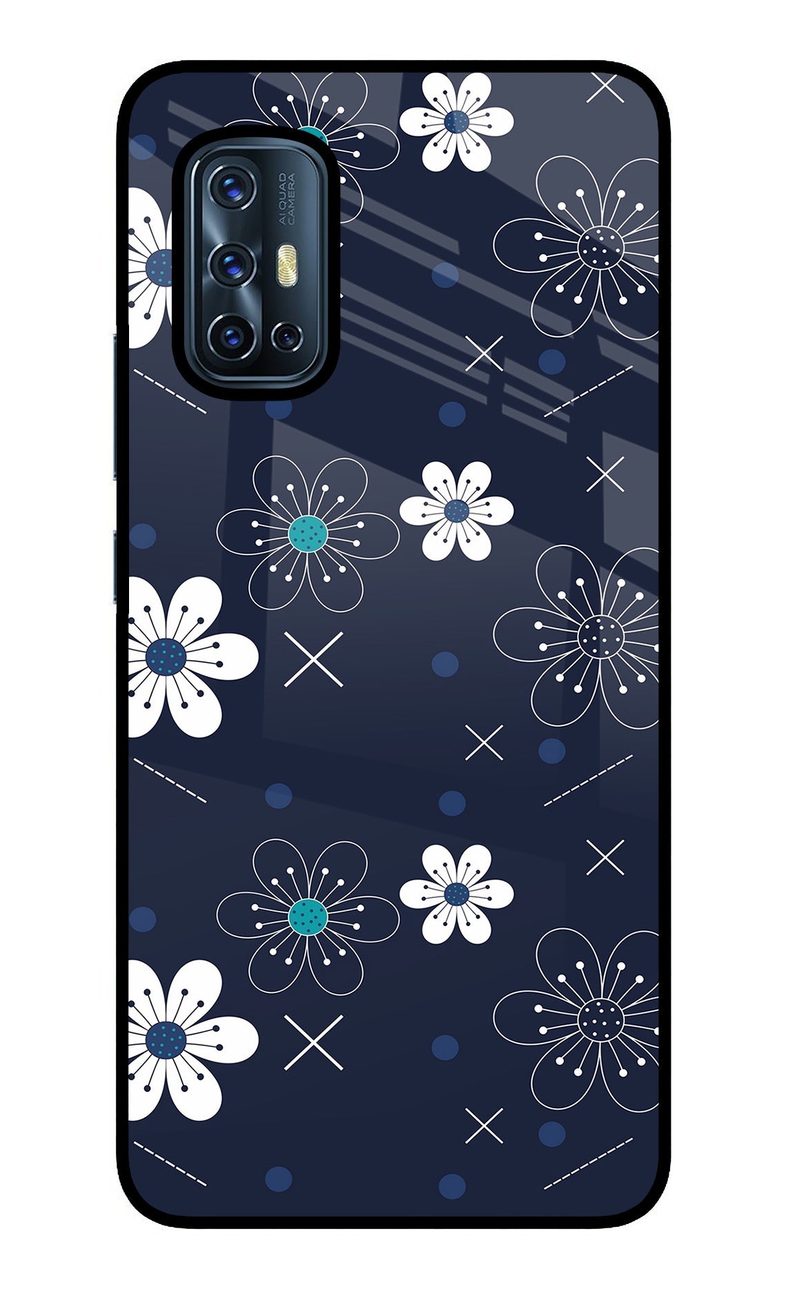 Flowers Vivo V17 Back Cover