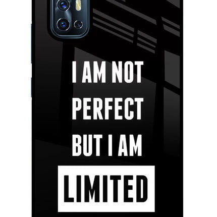 I Am Not Perfect But I Am Limited Edition Vivo V17 Glass Case Back Cover by Casekaro