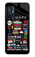 FRIENDS Vivo V17 Glass Case