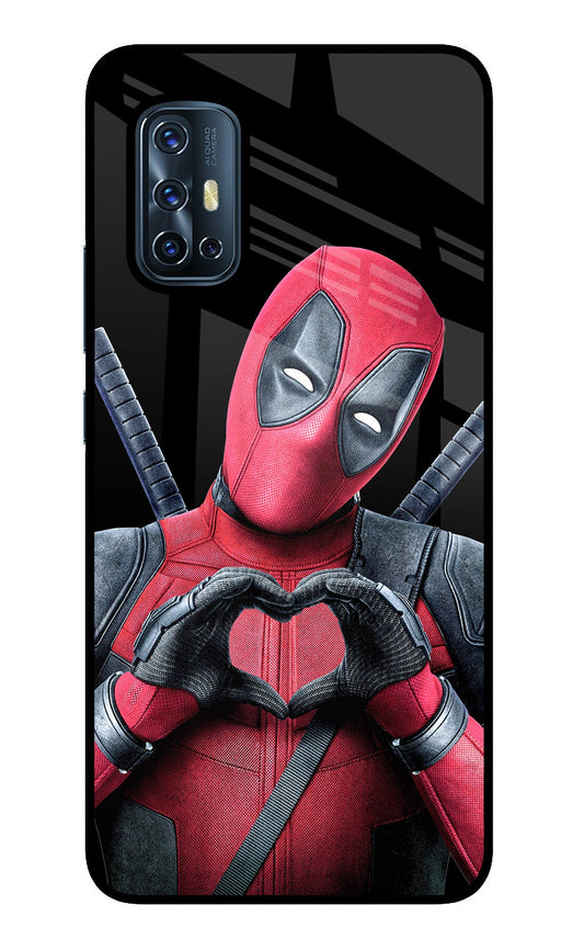 Deadpool Vivo V17 Glass Case