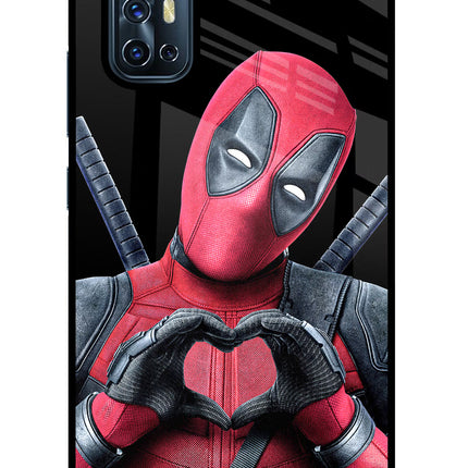 Deadpool Vivo V17 Glass Case Back Cover by Casekaro
