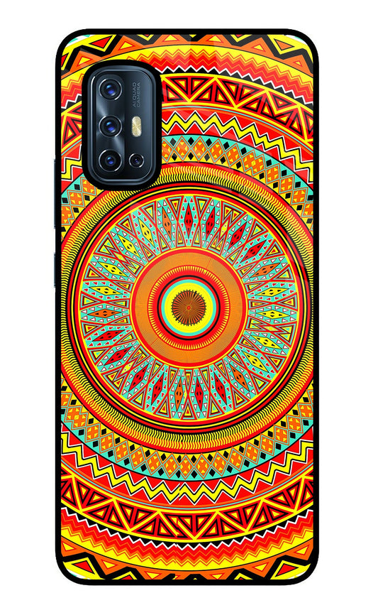 Mandala Pattern Vivo V17 Glass Case