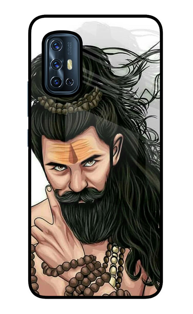 Mahadev Vivo V17 Glass Case Back Cover by Casekaro