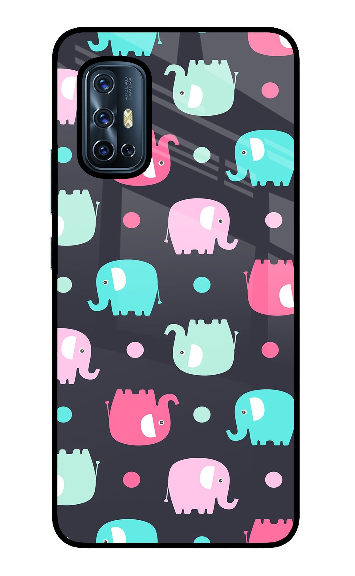 Elephants Vivo V17 Back Cover