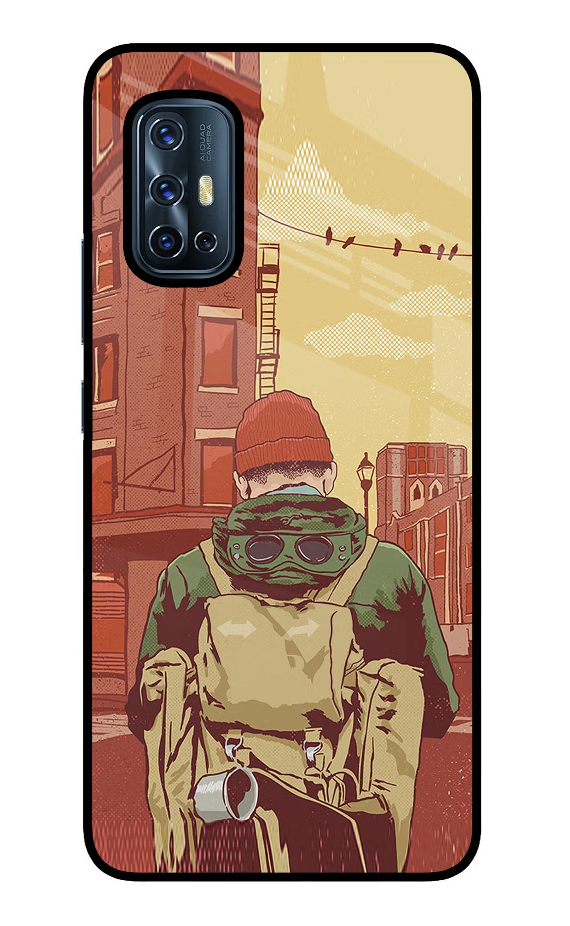Adventurous Vivo V17 Glass Case