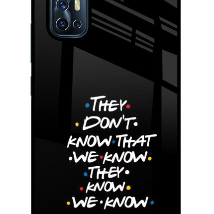 FRIENDS Dialogue Vivo V17 Glass Case Back Cover by Casekaro