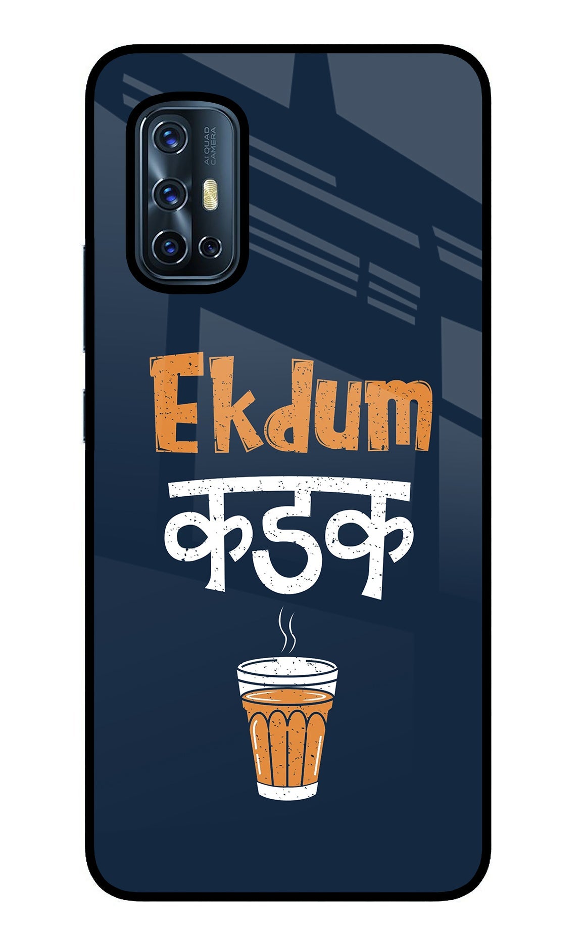 Ekdum Kadak Chai Vivo V17 Glass Case