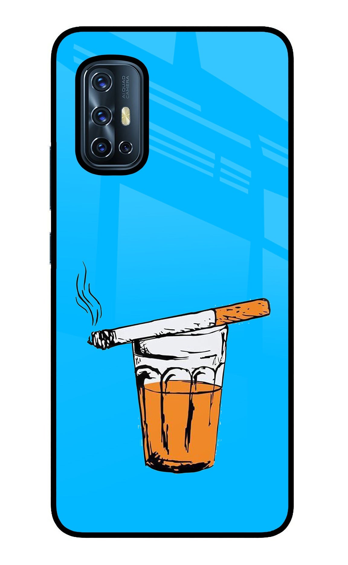 Chai Sutta Vivo V17 Glass Case