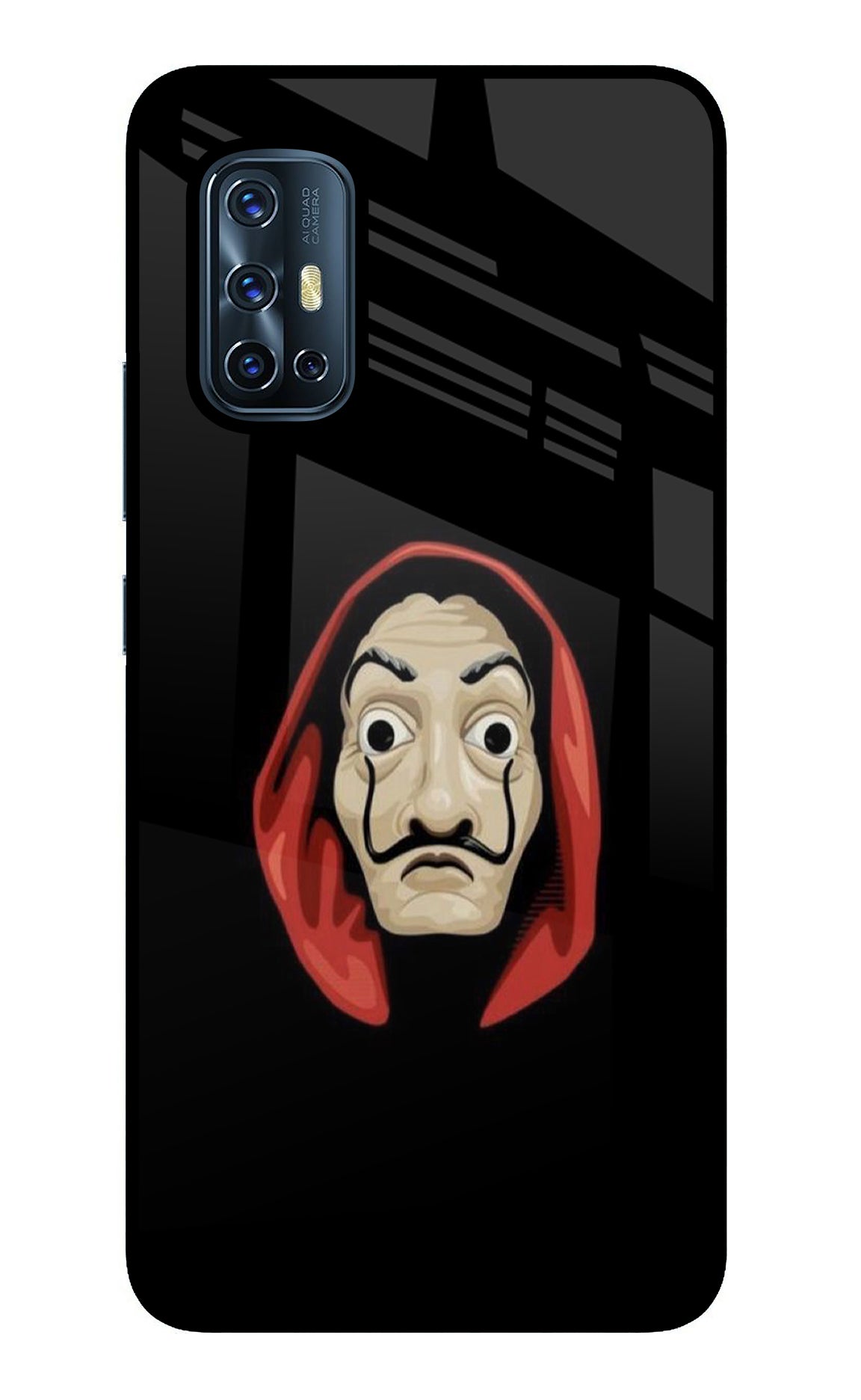 Money Heist Vivo V17 Glass Case