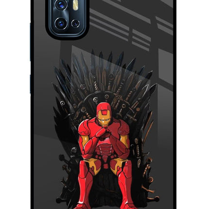Ironman Throne Vivo V17 Glass Case Back Cover by Casekaro