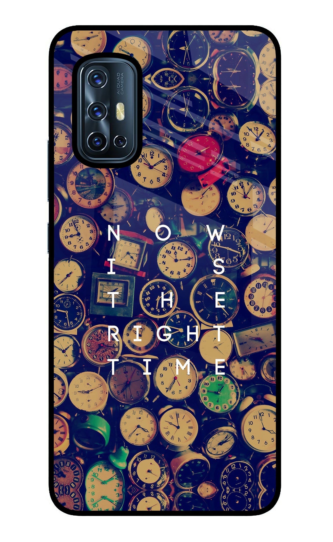 Now is the Right Time Quote Vivo V17 Back Cover