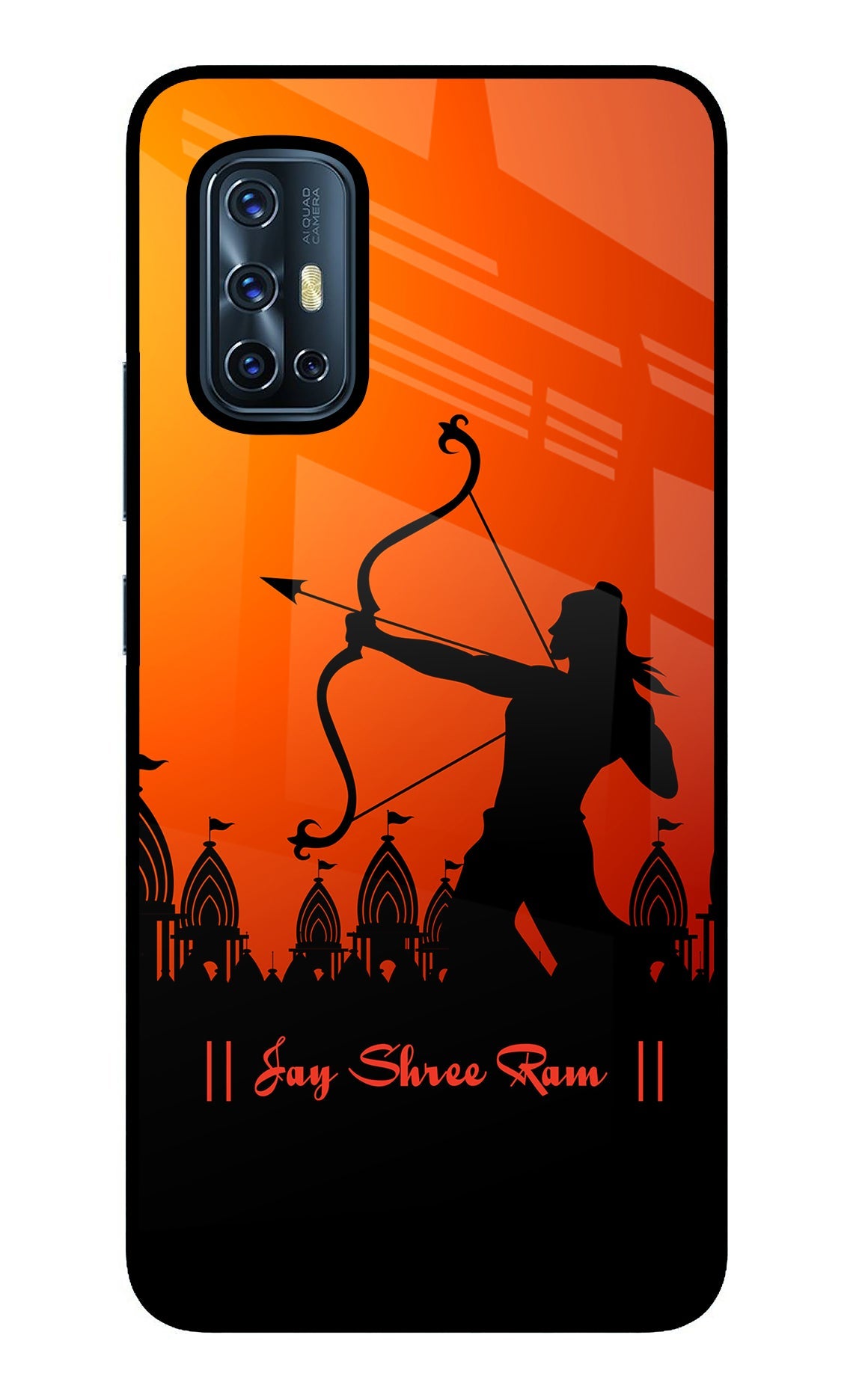 Lord Ram - 4 Vivo V17 Glass Case