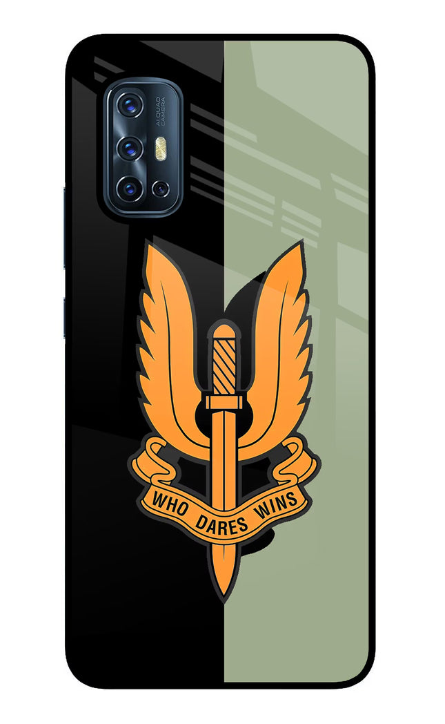Balidan Logo Vivo V17 Glass Case Back Cover by Casekaro