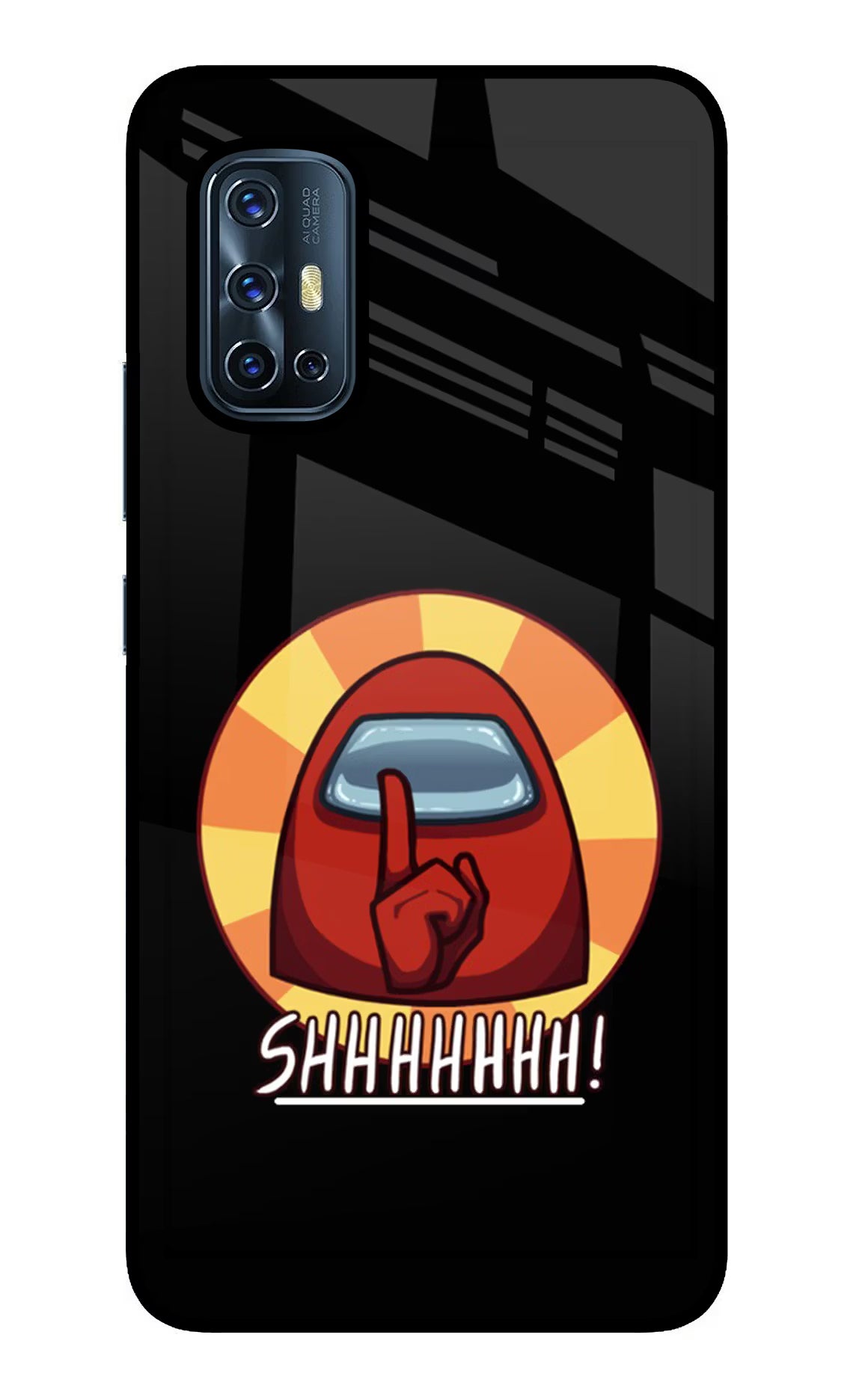 Among Us Shhh! Vivo V17 Glass Case