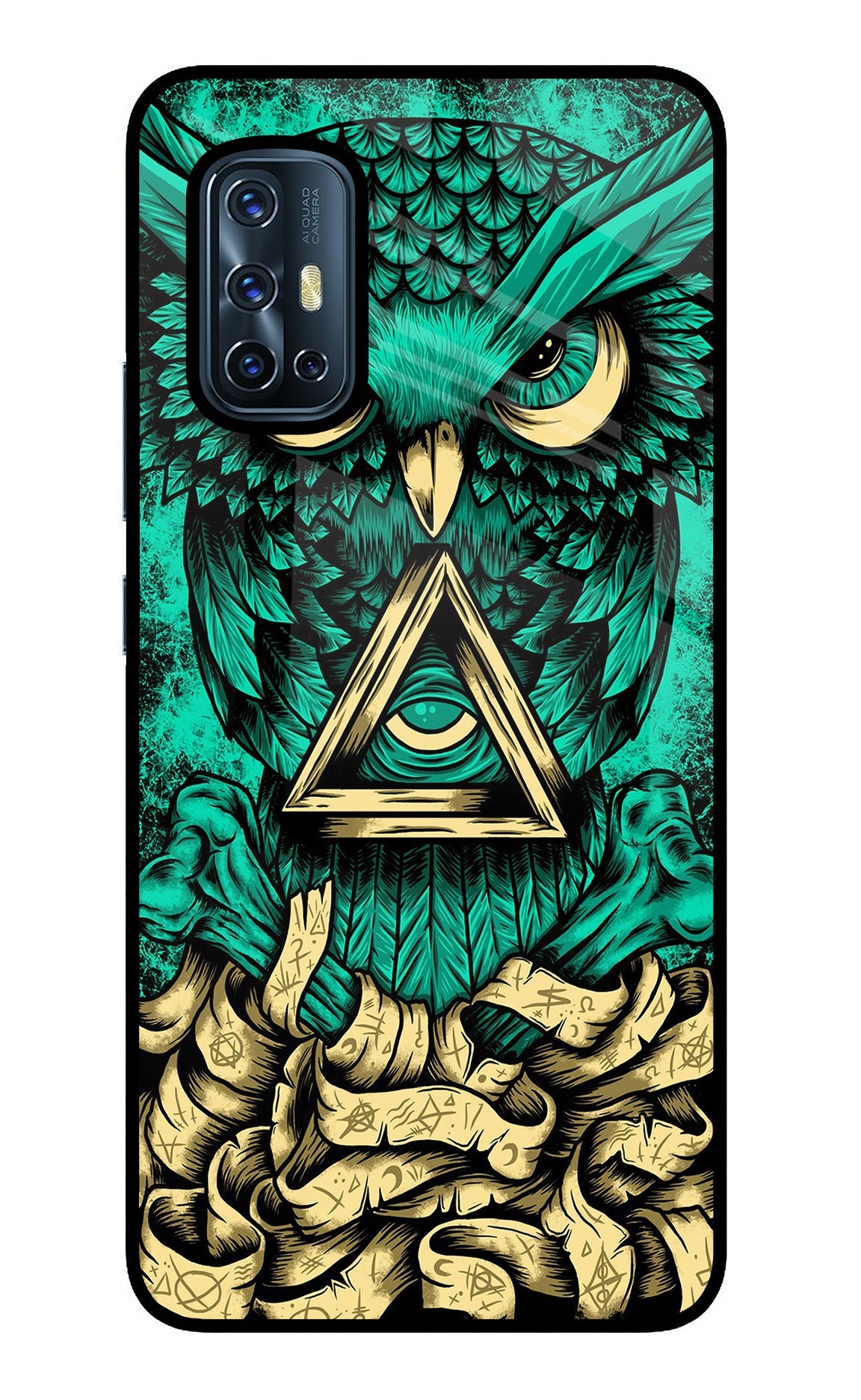 Green Owl Vivo V17 Back Cover