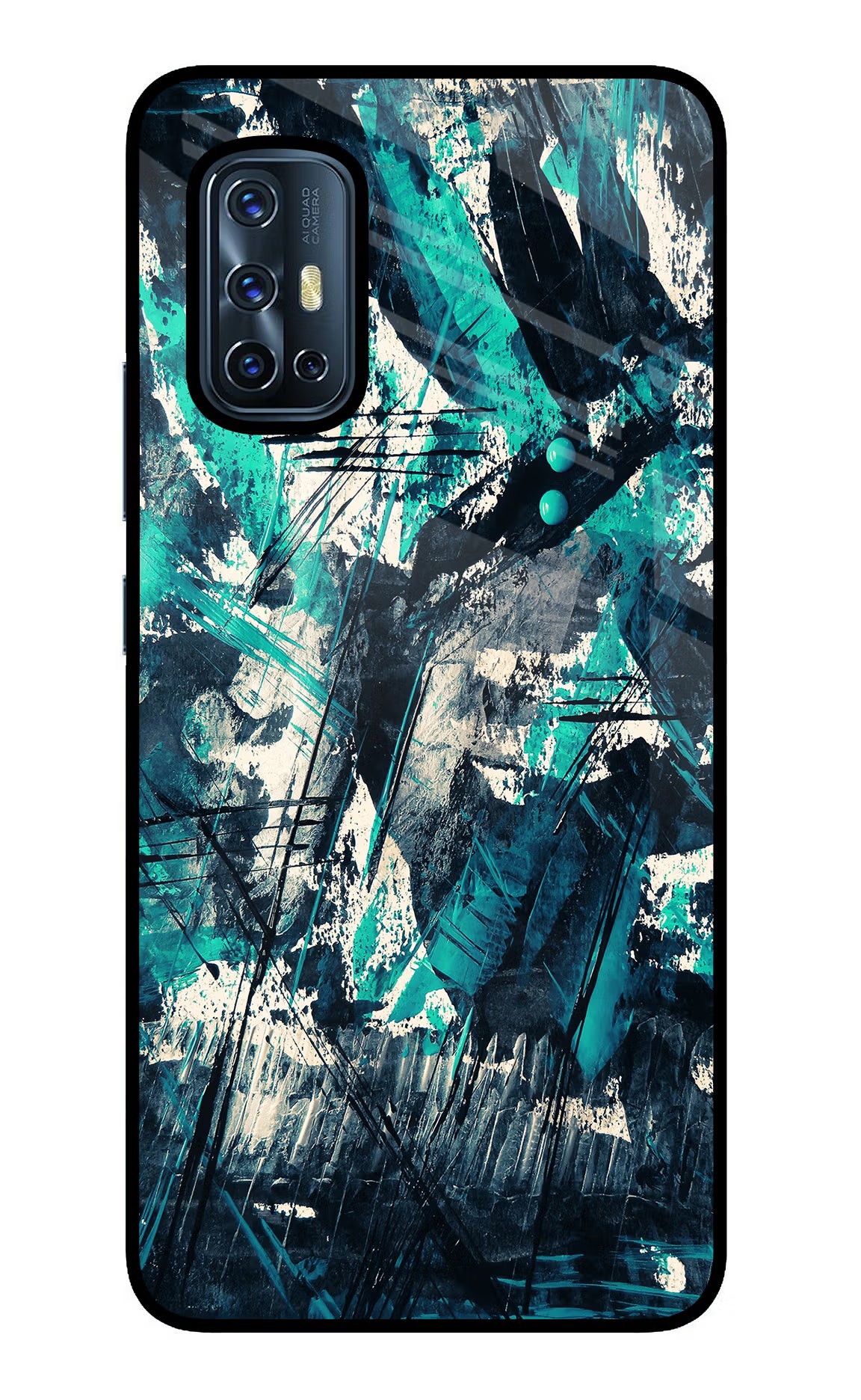 Artwork Vivo V17 Glass Case Back Cover by Casekaro