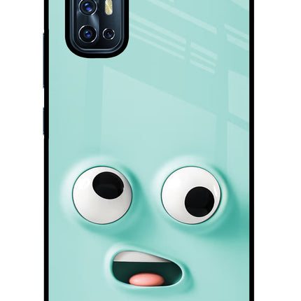 Funny Cartoon Vivo V17 Glass Case Back Cover by Casekaro