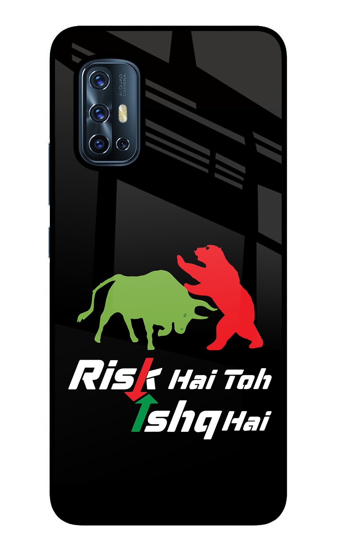 Risk Hai Toh Ishq Hai Vivo V17 Glass Case