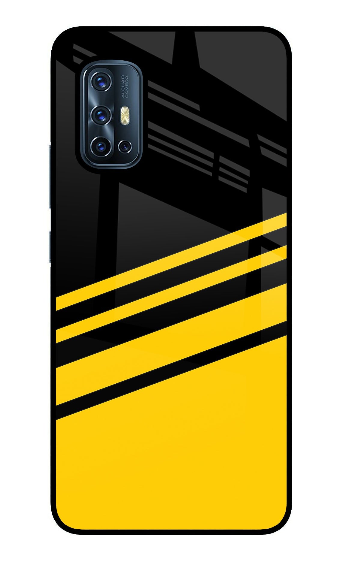 Yellow Shades Vivo V17 Glass Case