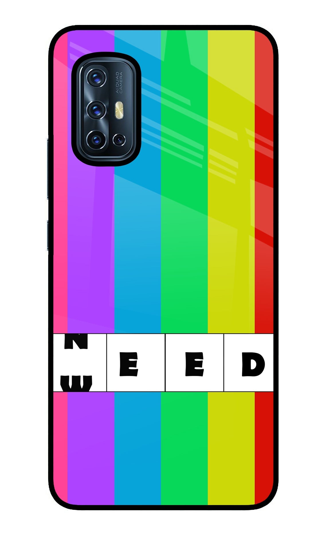 Need Weed Vivo V17 Glass Case