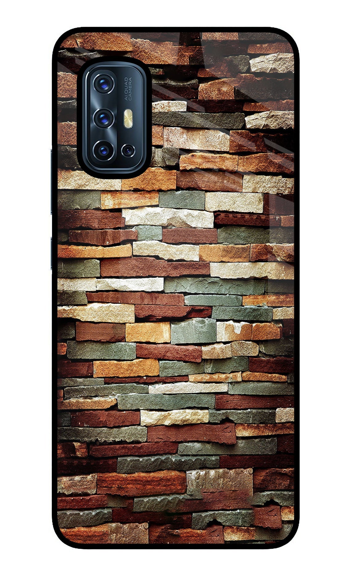 Bricks Pattern Vivo V17 Back Cover