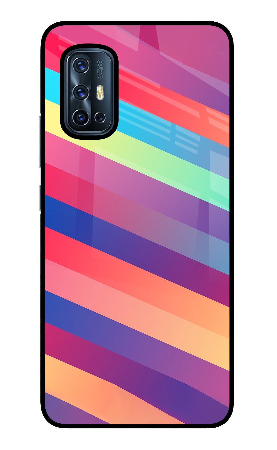 Stripes color Vivo V17 Back Cover