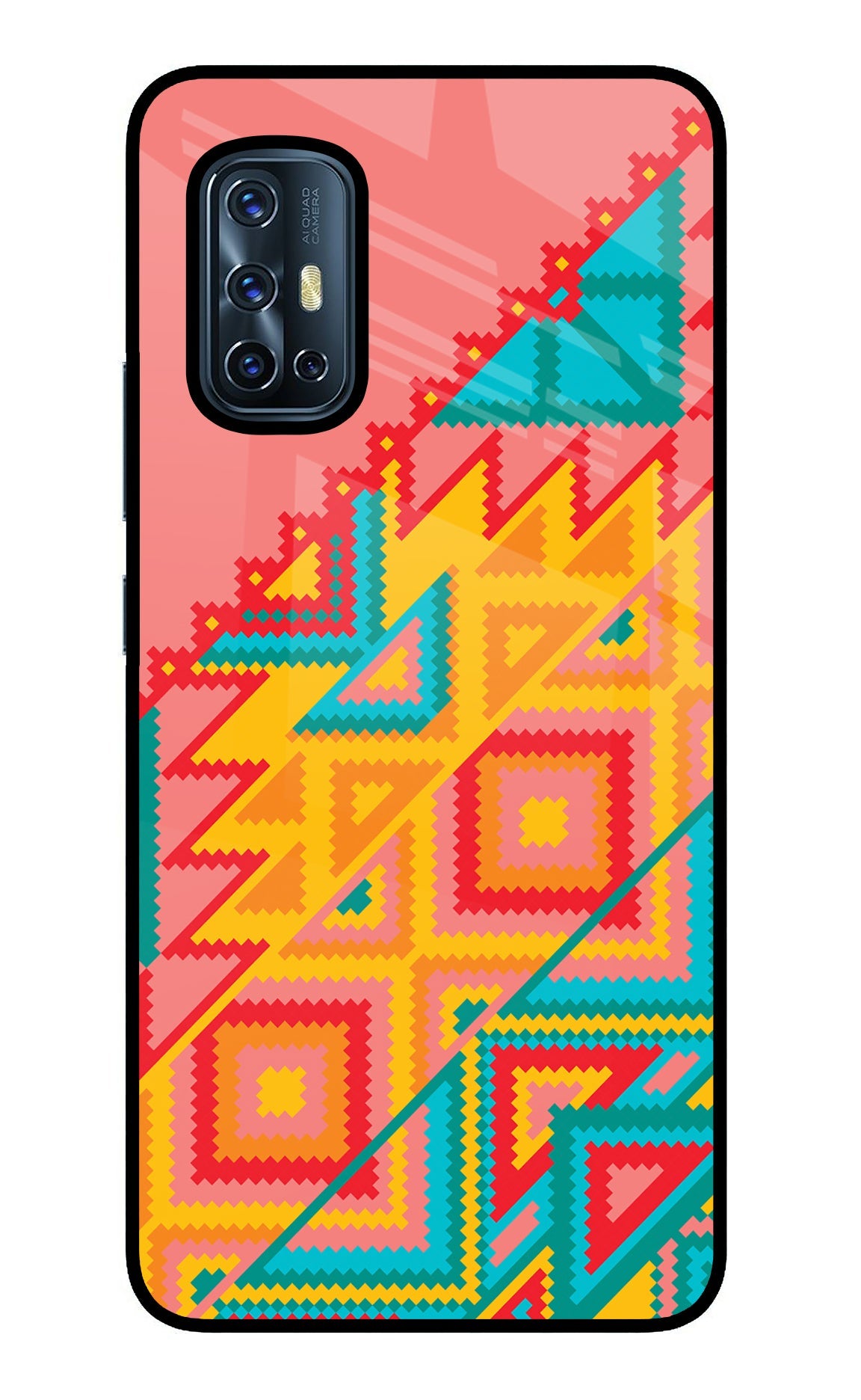 Aztec Tribal Vivo V17 Glass Case