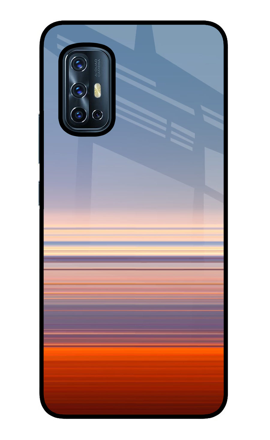 Morning Colors Vivo V17 Back Cover, Glass case