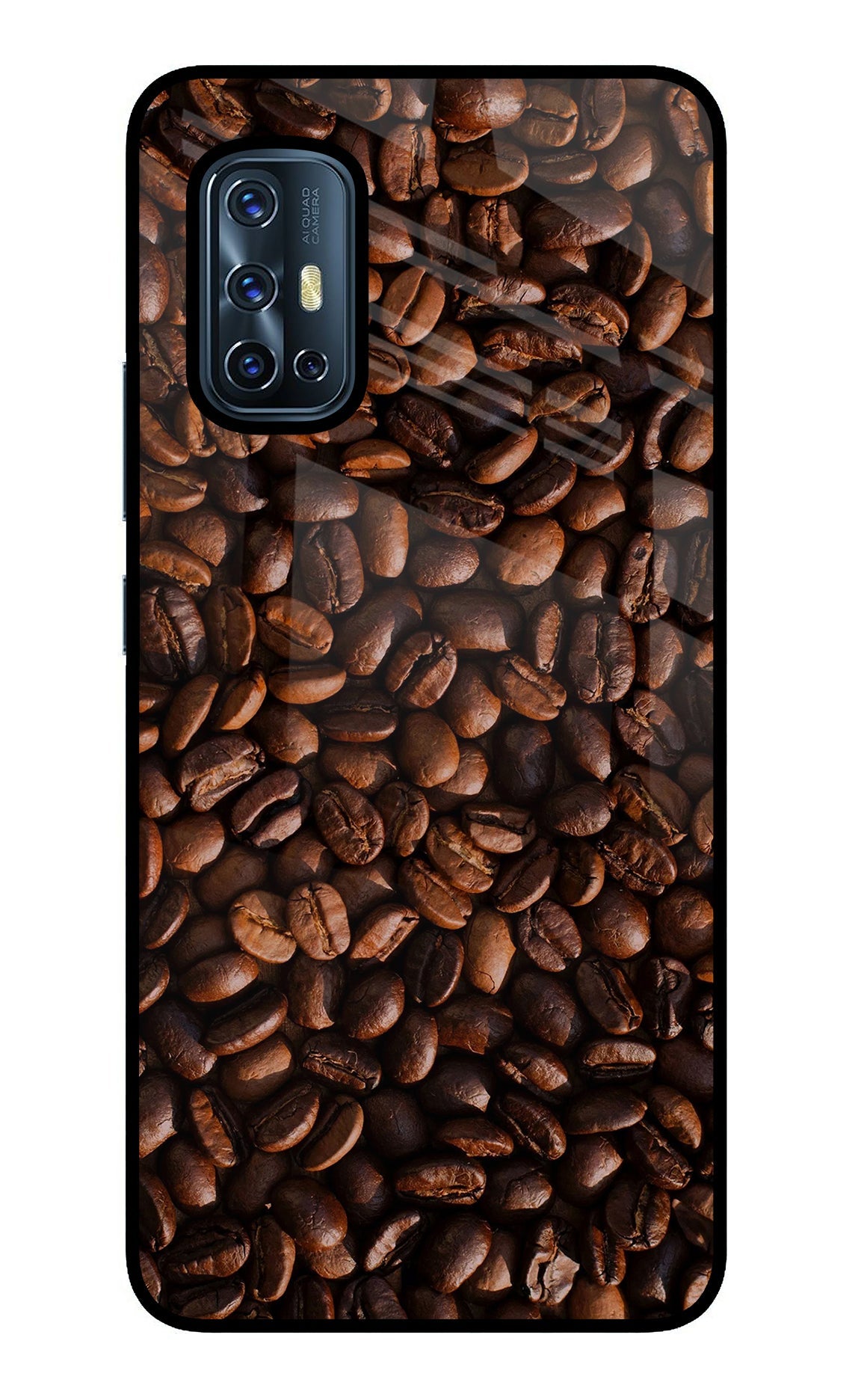 Coffee Beans Vivo V17 Glass Case