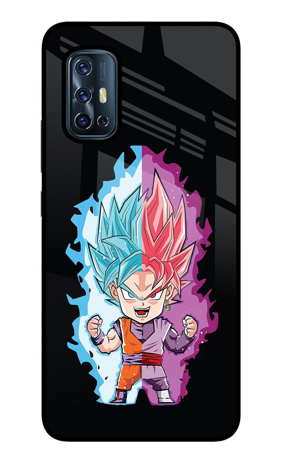 Chota Goku Vivo V17 Glass Case