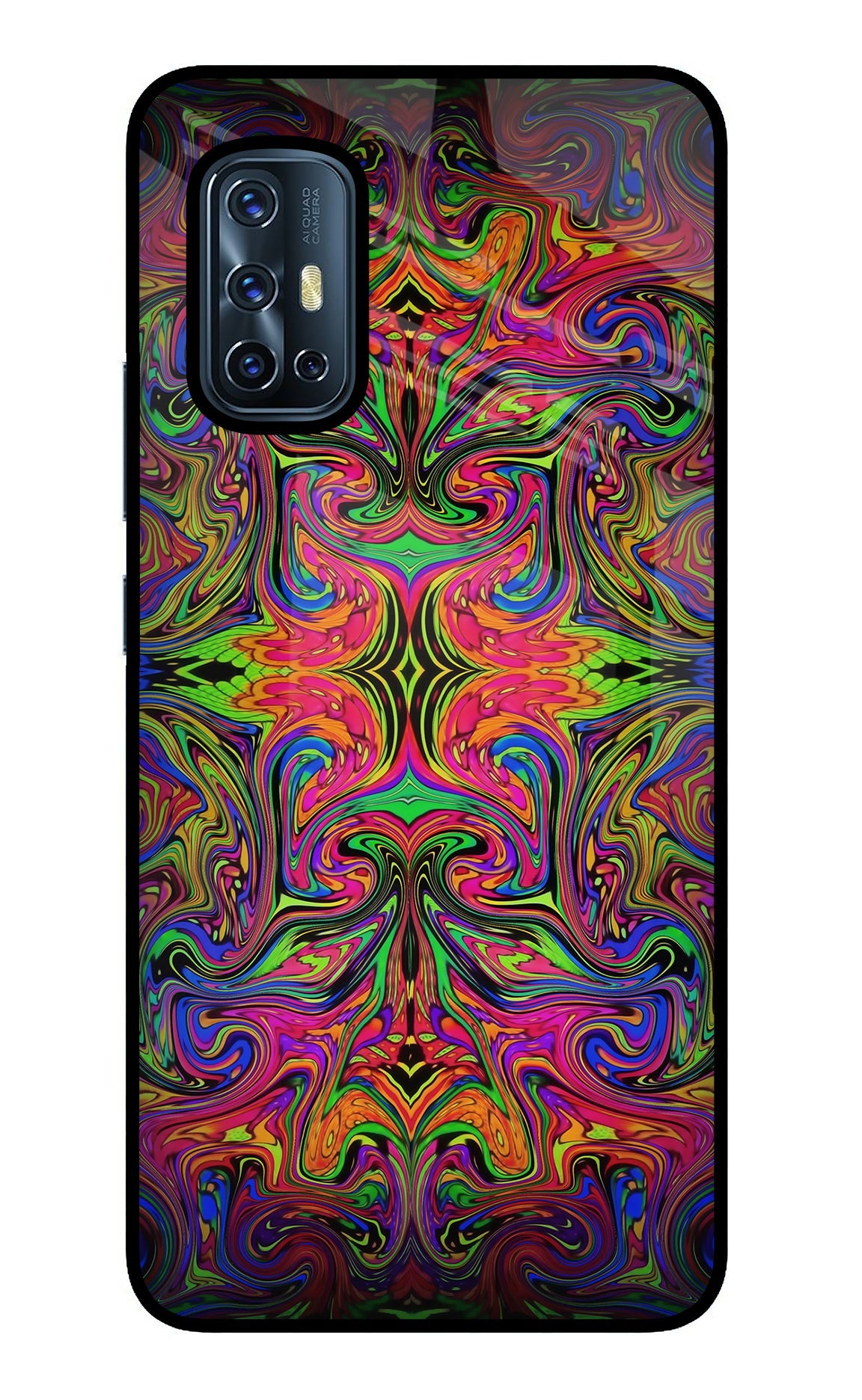 Psychedelic Art Vivo V17 Glass Case