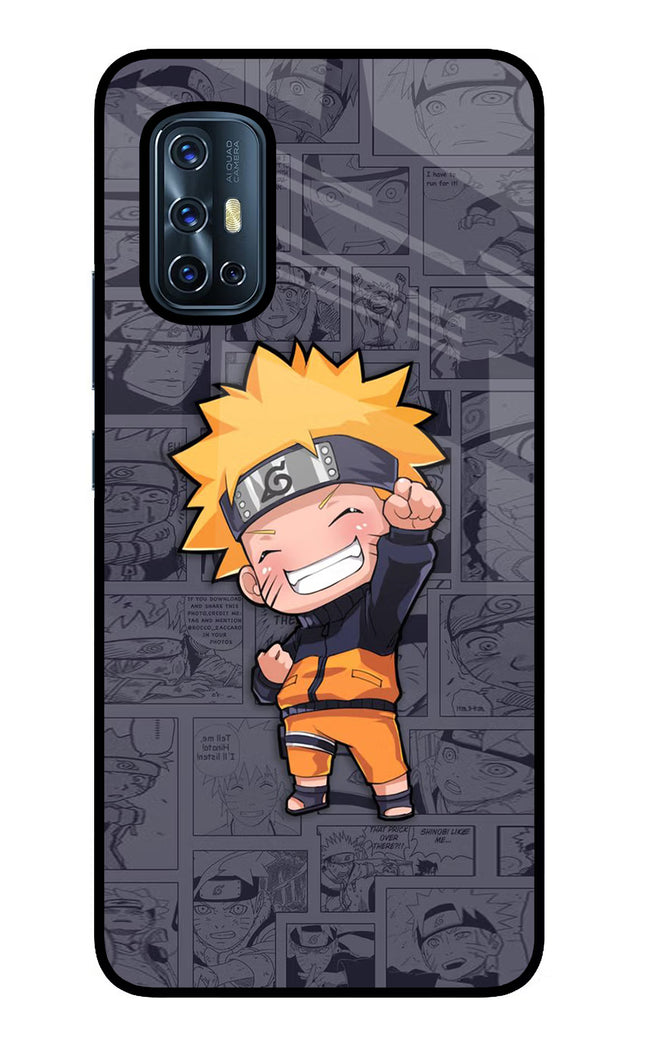 Chota Naruto Vivo V17 Glass Case Back Cover by Casekaro
