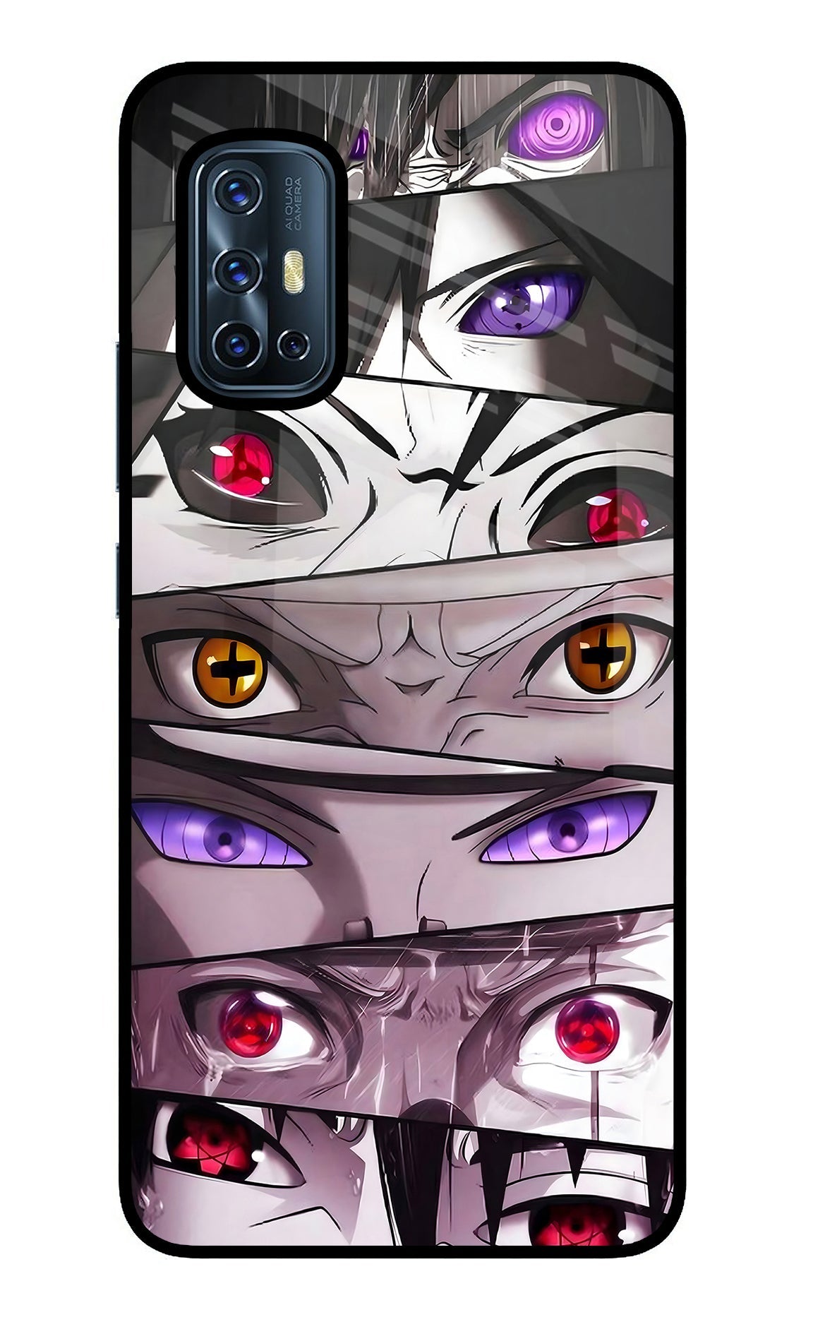 Naruto Anime Vivo V17 Glass Case