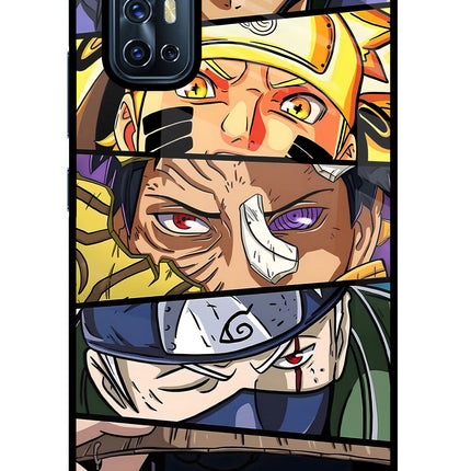 Naruto Character Vivo V17 Glass Case Back Cover by Casekaro