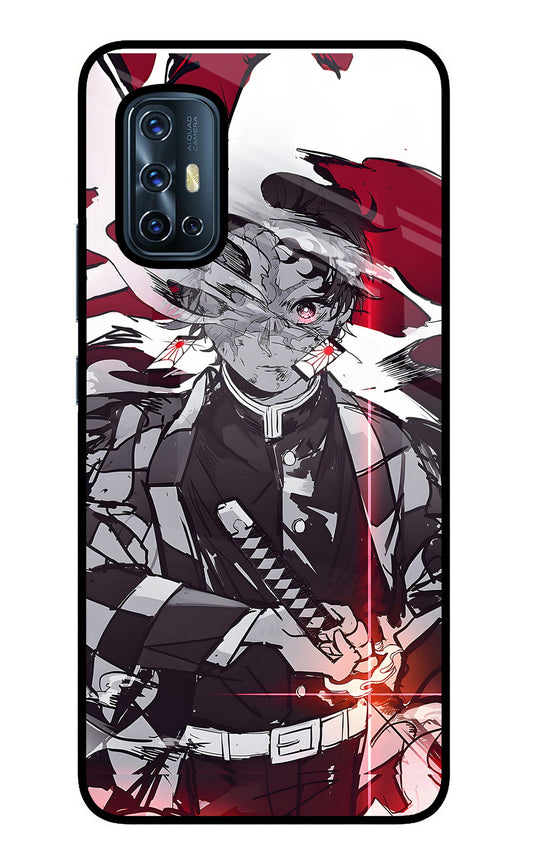 Demon Slayer Vivo V17 Glass Case